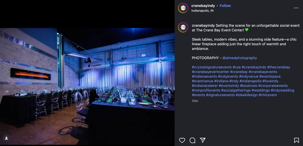 Corporate event at Crane Bay in Downtown Indy