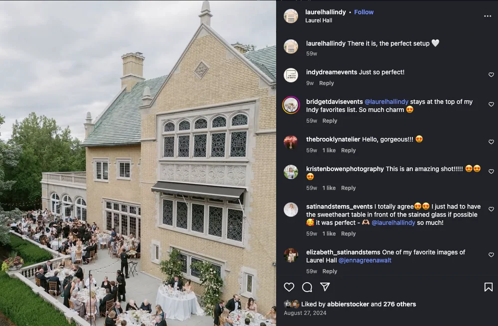 Laurel Hall's instagram post