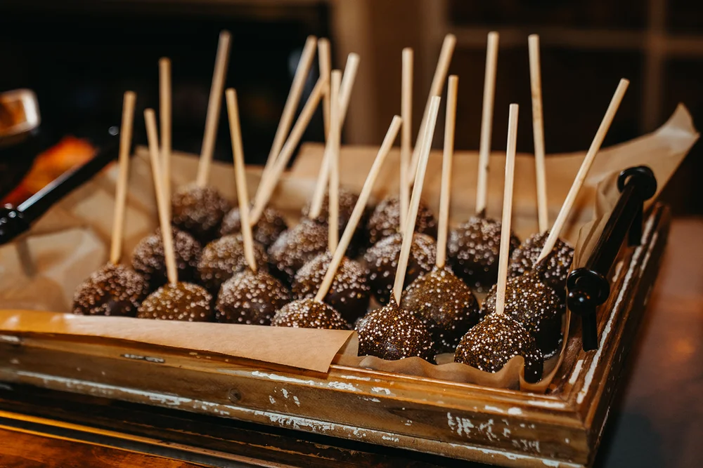 Wedding cake pops as a cake alternative at Radius venue in Indianapolis IN